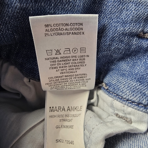 DL1961 Mara ankle high rise instasculpt straight Jeans 28 - Picture 5 of 11